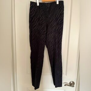 RAG & BONE Black Simone Zebra Print Pant, Size 4